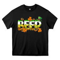 Black St. Patrick's Day beer Heavy Core Tee - CowGirlArtShop