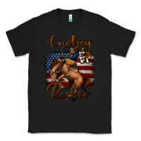 Black cowboy up rodeo bucking bronco Classic Tee - Jasminsmagicworld