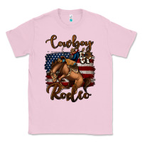 Bubblegum Pink cowboy up rodeo bucking bronco Classic Tee - Jasminsmagicworld