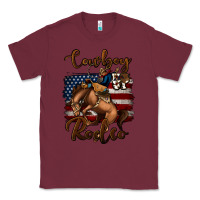 Burgundy cowboy up rodeo bucking bronco Classic Tee - Jasminsmagicworld