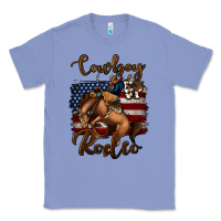 Colony Blue cowboy up rodeo bucking bronco Classic Tee - Jasminsmagicworld