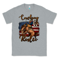 Heather Grey cowboy up rodeo bucking bronco Classic Tee - Jasminsmagicworld