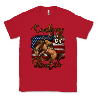 Red cowboy up rodeo bucking bronco Classic Tee - Jasminsmagicworld