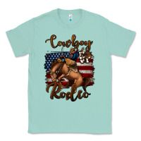 Seafoam cowboy up rodeo bucking bronco Classic Tee - Jasminsmagicworld