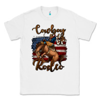 White cowboy up rodeo bucking bronco Classic Tee - Jasminsmagicworld
