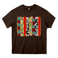 Chocolate Brown christmas brushstroke Heavy Core Tee - Jasminsmagicworld