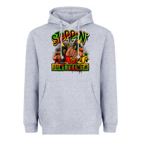 Heather Grey Steppin' into Juneteenth black girl sneakers Heavyweight Hoodie - RanaPortraitStore