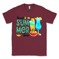 Burgundy sweet summer time pineapple Classic Tee - CowCowDesign