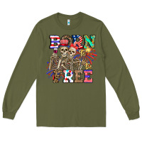 Army Green boy grandma Long Sleeve Tee - CowhideDigitalArt