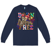 Navy boy grandma Long Sleeve Tee - CowhideDigitalArt