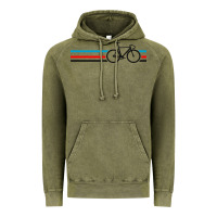 Vintage Olive bike stripes Vintage Hoodie - artisFamous