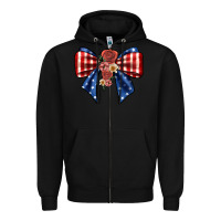 Black bow Zipper Hoodie - JahusDesignShop