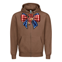 Chestnut bow Zipper Hoodie - JahusDesignShop