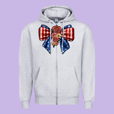 Bow Zipper Hoodie Designed By Jahusdesignshop