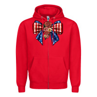 Red bow Zipper Hoodie - JahusDesignShop