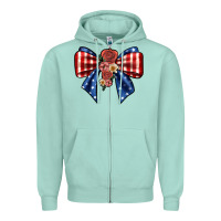 Seafoam bow Zipper Hoodie - JahusDesignShop