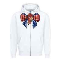 White bow Zipper Hoodie - JahusDesignShop