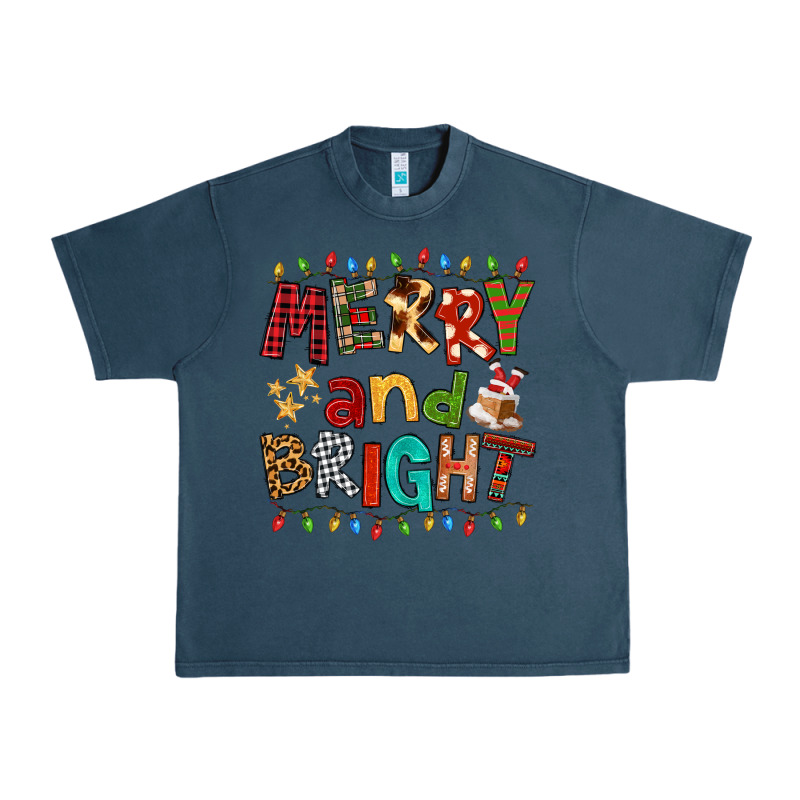 Merry And Bright Urban Heavy Tee by FaDigitalArtStudio | Teevron