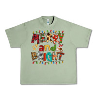 Oil Green Merry And Bright Urban Heavy Tee - FaDigitalArtStudio