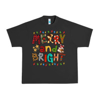 Pigment Black Merry And Bright Urban Heavy Tee - FaDigitalArtStudio