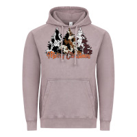 Merry Christmas Cowhide Trees Vintage Hoodie | Teevron
