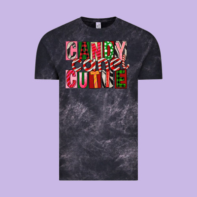 Candy Cane Cutie Vintage Tee Designed By Fadigitalartstudio