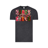 Vintage Black Candy Cane Cutie Vintage Tee - FaDigitalArtStudio