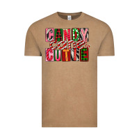 Vintage Coffee Candy Cane Cutie Vintage Tee - FaDigitalArtStudio