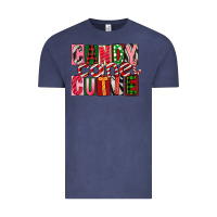 Vintage Denim Candy Cane Cutie Vintage Tee - FaDigitalArtStudio