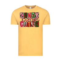 Vintage Mustard Candy Cane Cutie Vintage Tee - FaDigitalArtStudio