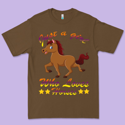 Just A Girl Who Loves Horses Premium Tee Designed By Bettercallsaul