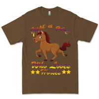 Cacao Just a girl who loves horses Premium Tee - Bettercallsaul