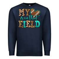Navy my heart is on that field american football Premium Sweatshirt - Jasminsmagicworld