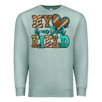 Seafoam my heart is on that field american football Premium Sweatshirt - Jasminsmagicworld