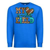 True Royal my heart is on that field american football Premium Sweatshirt - Jasminsmagicworld
