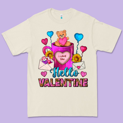 Hello Valentine Valentines Day Coffee Mug Premium Tee Designed By Fadigitalartstudio