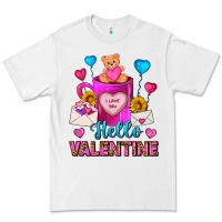 White hello valentine valentines day coffee mug Premium Tee - FaDigitalArtStudio