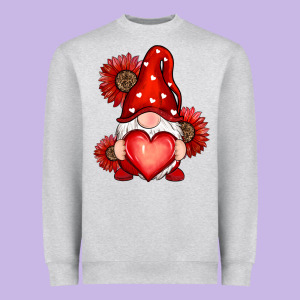 Valentines Day Red Heavyweight Sweatshirt Designed By Ranaportraitstore