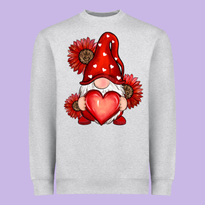 Valentines Day Red Heavyweight Sweatshirt Designed By Ranaportraitstore