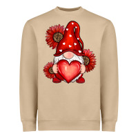 Mushroom valentines day red Heavyweight Sweatshirt - RanaPortraitStore