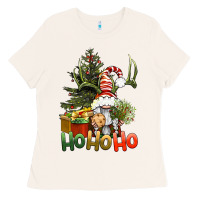 Bone Ho Ho Ho Christmas Gnome Ladies Tee - BundleAndBundleShop