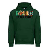 Forest Green gobble til you wobble thanksgiving turkey Urban Hoodie - Jasminsmagicworld