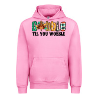 Fuchsia Pink gobble til you wobble thanksgiving turkey Urban Hoodie - Jasminsmagicworld
