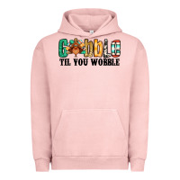 Pigment Salmon gobble til you wobble thanksgiving turkey Urban Hoodie - Jasminsmagicworld