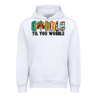 White gobble til you wobble thanksgiving turkey Urban Hoodie - Jasminsmagicworld
