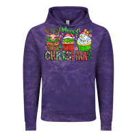 Cloud Purple Merry Christmas Vintage Hoodie - CowhideDigitalArt