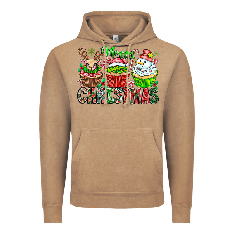 Merry Christmas Vintage Hoodie by CowhideDigitalArt | Teevron