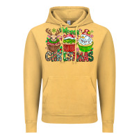 Vintage Mustard Merry Christmas Vintage Hoodie - CowhideDigitalArt