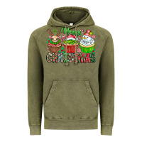 Vintage Olive Merry Christmas Vintage Hoodie - CowhideDigitalArt