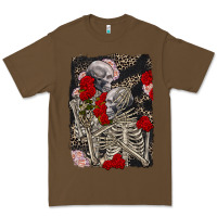 Cacao Two skeletons hugging Valentine's Day Premium Tee - FaDigitalArtStudio